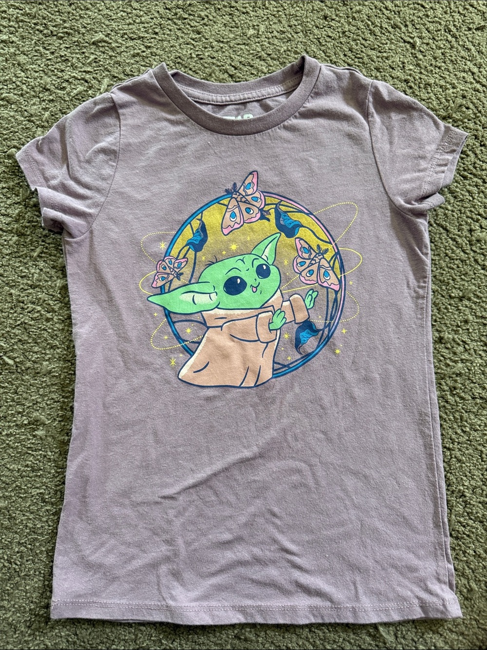Star Wars Lavender Short Sleeve Tee with Graphic Logo